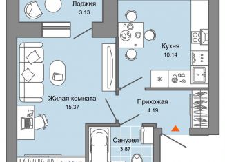 Продается 1-комнатная квартира, 35 м2, Кировская область, Театральная площадь