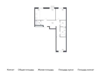 Продаю двухкомнатную квартиру, 69 м2, деревня Столбово, проспект Куприна, 36к1