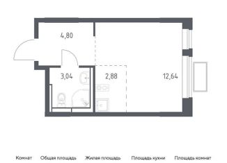 Продается квартира студия, 23.4 м2, Московская область, жилой комплекс Новое Видное, 13.2