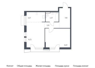 Продажа однокомнатной квартиры, 54.7 м2, Балашиха, жилой комплекс Квартал Авиаторов, к8