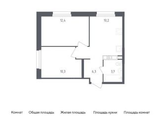 Двухкомнатная квартира на продажу, 42.9 м2, Москва, жилой комплекс Ольховый Квартал, к1