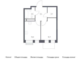 Продается однокомнатная квартира, 32.7 м2, Москва, район Печатники