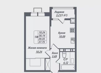 Продается 1-комнатная квартира, 37.8 м2, Ессентуки