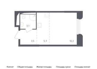 Квартира на продажу студия, 24.5 м2, Московская область, жилой комплекс Заречье Парк, к3.1