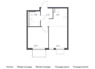 Продается 1-ком. квартира, 34.6 м2, Московская область, жилой комплекс Горки Парк, 6.1