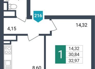 Продаю 1-ком. квартиру, 33 м2, Забайкальский край