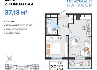Продается 2-ком. квартира, 37.1 м2, Ульяновск