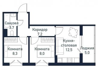 Продается 2-комнатная квартира, 39.7 м2, Челябинская область