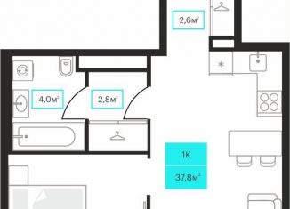 Продам 1-комнатную квартиру, 37.8 м2, Тюменская область, улица Червишевский Тракт, 25