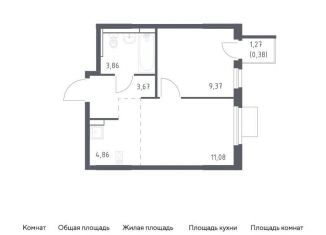 Продам 1-комнатную квартиру, 33.2 м2, Мытищи, жилой комплекс Мытищи Парк, к5