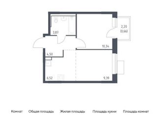 Продажа 1-комнатной квартиры, 35.3 м2, Москва, жилой комплекс Молжаниново, к5