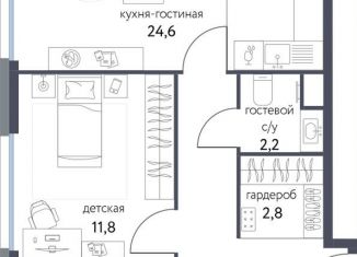Продается трехкомнатная квартира, 66.6 м2, Москва, Тагильская улица, 4В, Бульвар Рокоссовского