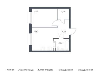 Продается 1-ком. квартира, 32.4 м2, деревня Столбово, проспект Куприна, 30к1