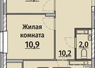 Продам двухкомнатную квартиру, 60.7 м2, Чебоксары, улица Энергетиков, поз6, Калининский район