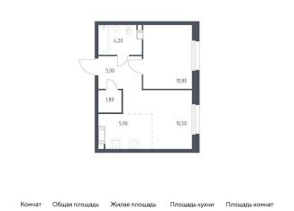 Продается 1-комнатная квартира, 38.2 м2, деревня Столбово, проспект Куприна, 30к1