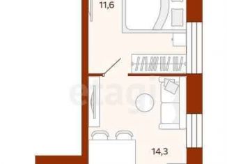1-комнатная квартира на продажу, 32.9 м2, Тюменская область