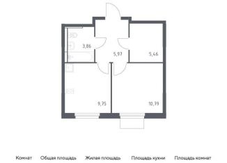 Продается 1-комнатная квартира, 35.8 м2, Мытищи, жилой комплекс Мытищи Парк, к5