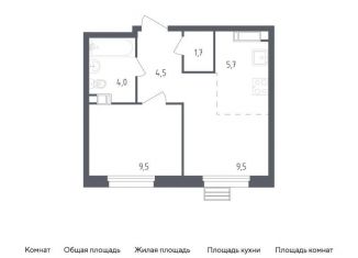 Продается 1-комнатная квартира, 34.9 м2, деревня Столбово, проспект Куприна, 30к1