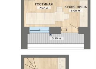 Продается однокомнатная квартира, 35.4 м2, Екатеринбург, метро Машиностроителей