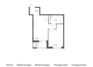 Продажа однокомнатной квартиры, 39.4 м2, Ленинградская область