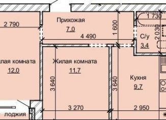 Продается 2-ком. квартира, 44.7 м2, Алтайский край