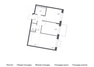Продажа двухкомнатной квартиры, 52.3 м2, Москва, жилой комплекс Квартал Западный, 6