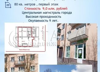 Продаю помещение свободного назначения, 79.4 м2, Кингисепп