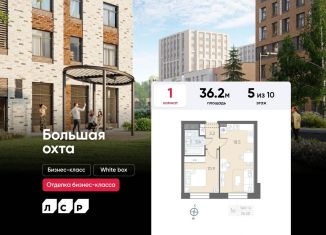 Продаю 1-комнатную квартиру, 36.2 м2, Санкт-Петербург, Красногвардейский район