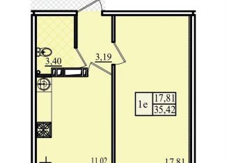 Однокомнатная квартира на продажу, 35.4 м2, Севастополь