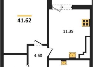 Продается 1-ком. квартира, 41.6 м2, Светлогорск