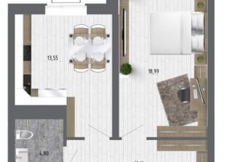 Продаю однокомнатную квартиру, 45.2 м2, село Новая Усмань, улица Ленина, 312А