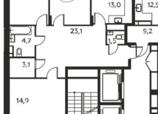 Продается трехкомнатная квартира, 95.7 м2, поселение Сосенское, Скандинавский бульвар, 9, ЖК Скандинавия