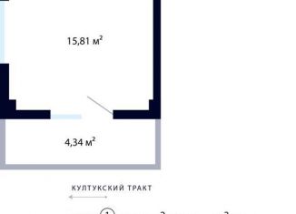 Продам квартиру студию, 36.2 м2, рабочий поселок Маркова, улица Академика Герасимова, 6