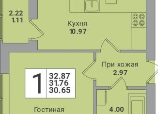 Продаю 1-комнатную квартиру, 33 м2, Калининград, Минусинская улица, 5