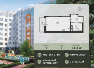 Продается 1-комнатная квартира, 23.3 м2, деревня Агалатово