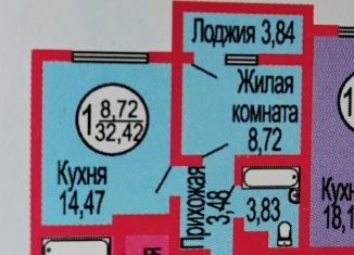 Продажа однокомнатной квартиры, 32.4 м2, Оренбург, ЖК Дубки