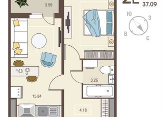 Продам 1-комнатную квартиру, 37 м2, Курская область