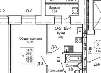 Продается 1-ком. квартира, 31.2 м2, Йошкар-Ола, Сернурский тракт, 22А