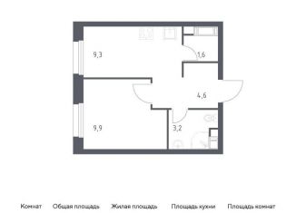 1-комнатная квартира на продажу, 28.9 м2, деревня Столбово, проспект Куприна, 30к9