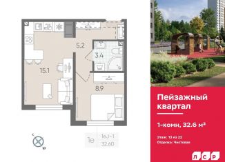 Продажа 1-комнатной квартиры, 32.6 м2, Санкт-Петербург, Красногвардейский район