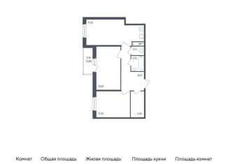 Продажа 2-комнатной квартиры, 61.5 м2, Колпино, жилой комплекс Астрид, 10