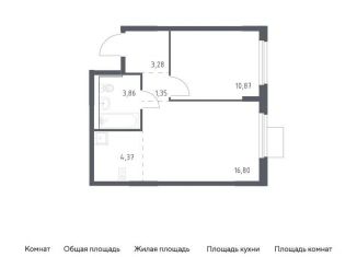 Продается однокомнатная квартира, 40.5 м2, Московская область, жилой комплекс Мытищи Парк, к5