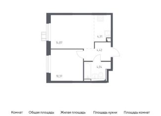 Продам однокомнатную квартиру, 38 м2, посёлок Мирный, Рязанская улица, 2