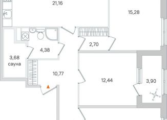 Продается 3-комнатная квартира, 89.4 м2, Пушкин
