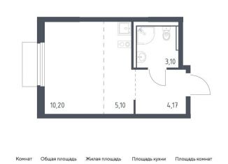 Продается квартира студия, 22.6 м2, Московская область, микрорайон Пригород Лесное, к18