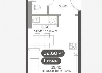 Квартира на продажу студия, 32.6 м2, Красноярск, Советский район