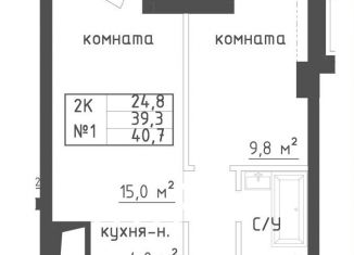 Продаю двухкомнатную квартиру, 40.7 м2, Самара, Галактионовская улица, Ленинский район