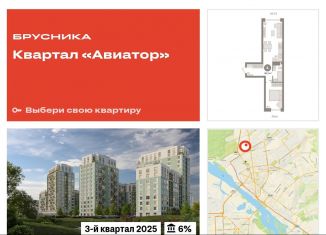 Продажа однокомнатной квартиры, 46.2 м2, Новосибирск
