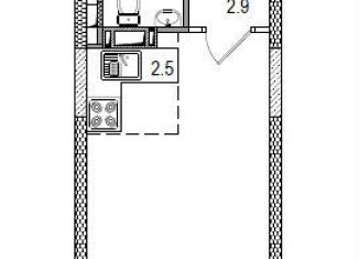 Продажа 1-ком. квартиры, 22.1 м2, Ногинск, Юбилейная улица, 4А