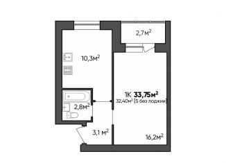 Продается 1-комнатная квартира, 33.8 м2, Волгоградская область